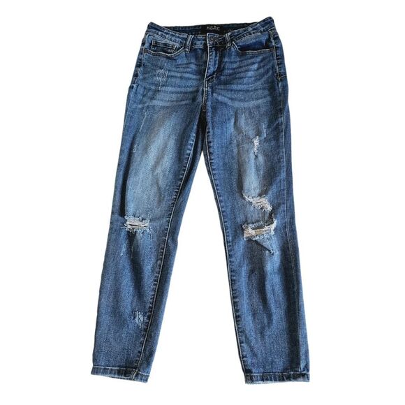 Judy‎ Blue -012 Relaxed Fit Jeans Blue Distressed JB8271 Women's size 30 - Picture 1 of 8